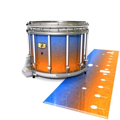 Yamaha 9300/9400 Field Corps Snare Drum Slip - Exuma Sunset (Blue) (Orange)