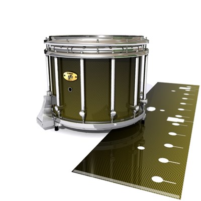 Yamaha 9300/9400 Field Corps Snare Drum Slip - Gold Carbon Fade (Yellow)
