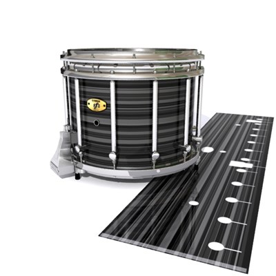 Yamaha 9300/9400 Field Corps Snare Drum Slip - Grey Horizon Stripes (Neutral)