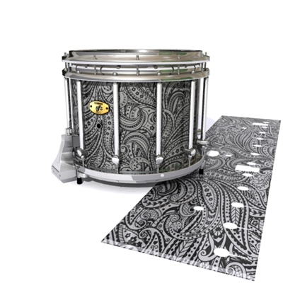 Yamaha 9300/9400 Field Corps Snare Drum Slip - Grey Paisley (Themed)