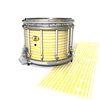 Yamaha 9300/9400 Field Corps Snare Drum Slip - Lateral Brush Strokes Yellow and White (Yellow)
