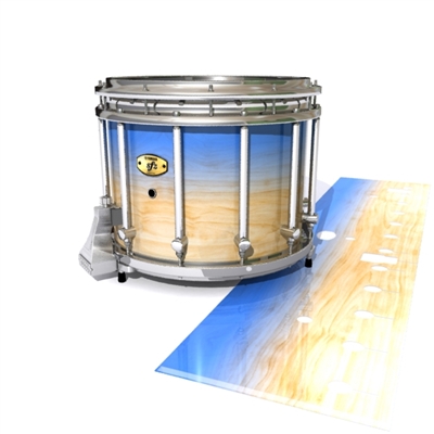 Yamaha 9300/9400 Field Corps Snare Drum Slip - Maple Woodgrain Blue Fade (Blue)