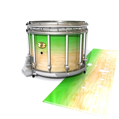 Yamaha 9300/9400 Field Corps Snare Drum Slip - Maple Woodgrain Green Fade (Green)