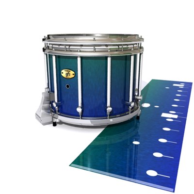 Yamaha 9300/9400 Field Corps Snare Drum Slip - Mariana Abyss (Blue) (Green)