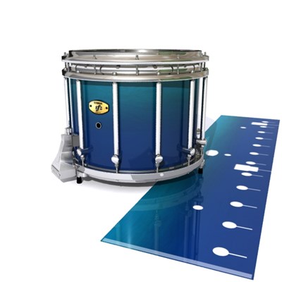 Yamaha 9300/9400 Field Corps Snare Drum Slip - Pacific Fade (Blue) (Aqua)