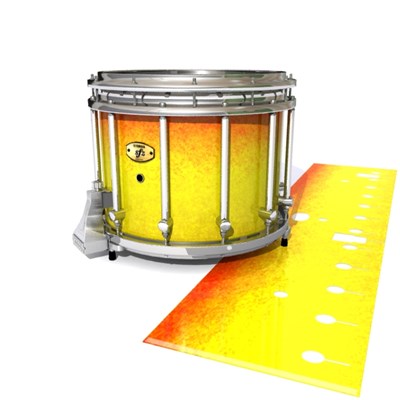 Yamaha 9300/9400 Field Corps Snare Drum Slip - Phoenix Fire (Yellow) (Orange)