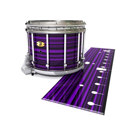 Yamaha 9300/9400 Field Corps Snare Drum Slip - Purple Horizon Stripes (Purple)