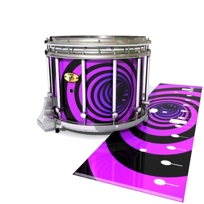Yamaha 9300/9400 Field Corps Snare Drum Slip - Purple Vortex Illusion (Themed)