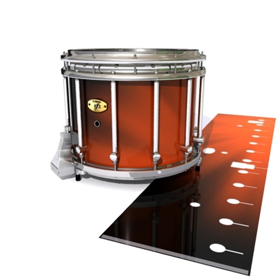 Yamaha 9300/9400 Field Corps Snare Drum Slip - Red Light Rays (Themed)