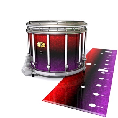 Yamaha 9300/9400 Field Corps Snare Drum Slip - Rosso Galaxy Fade (Red) (Purple)