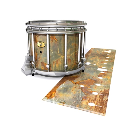 Yamaha 9300/9400 Field Corps Snare Drum Slip - Rusted Metal (Themed)