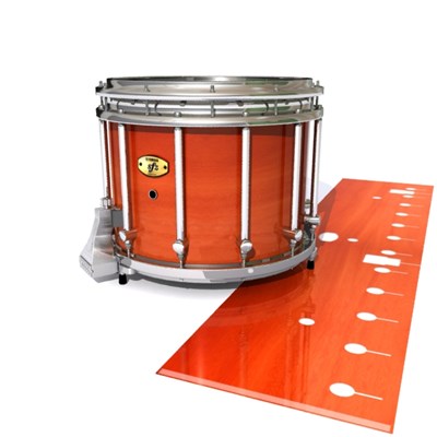Yamaha 9300/9400 Field Corps Snare Drum Slip - Scarlet Stain (Orange)