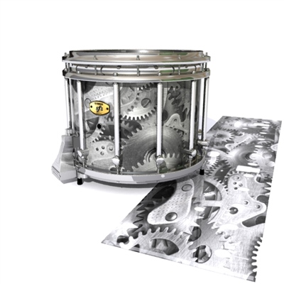 Yamaha 9300/9400 Field Corps Snare Drum Slip - Silver Gears(Themed)