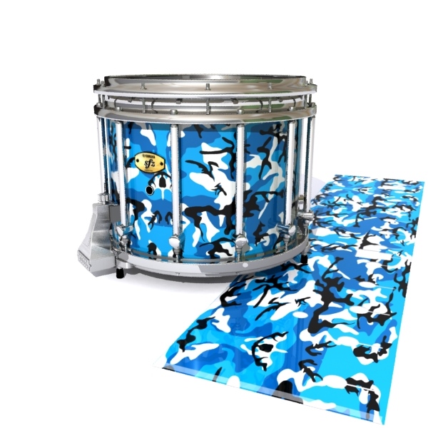 Yamaha 9300/9400 Field Corps Snare Drum Slip - Sky Blue Traditional Camouflage (Blue)