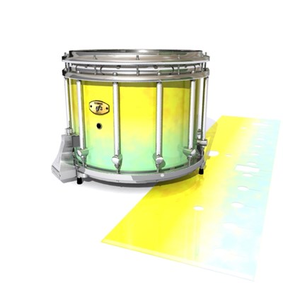Yamaha 9300/9400 Field Corps Snare Drum Slip - Springtime Fade (Yellow) (Aqua)