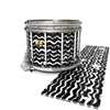 Yamaha 9300/9400 Field Corps Snare Drum Slip - Wave Brush Strokes Black and White (Neutral)