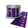 Yamaha 9300/9400 Field Corps Snare Drum Slip - Wave Brush Strokes Purple and Black (Purple)