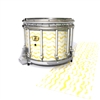 Yamaha 9300/9400 Field Corps Snare Drum Slip - Wave Brush Strokes Yellow and White (Yellow)