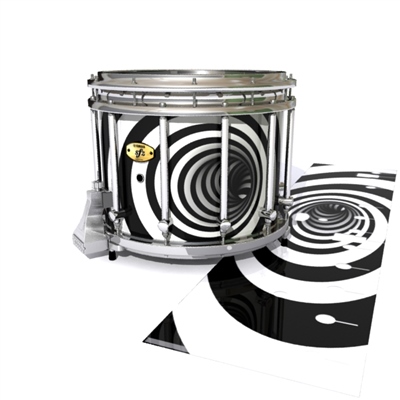 Yamaha 9300/9400 Field Corps Snare Drum Slip - White Vortex Illusion (Themed)
