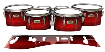 Yamaha 8200 Field Corps Tenor Drum Slips - Active Red (Red)