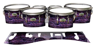 Yamaha 8200 Field Corps Tenor Drum Slips - Alien Purple Grain (Purple)