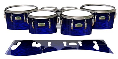 Yamaha 8200 Field Corps Tenor Drum Slips - Andromeda Blue Rosewood (Blue)