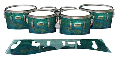 Yamaha 8200 Field Corps Tenor Drum Slips - Aquamarine Blue Pearl (Aqua)