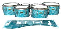 Yamaha 8200 Field Corps Tenor Drum Slips - Aquatic Refraction (Themed)