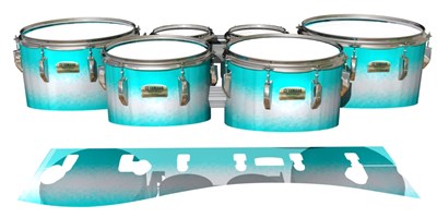 Yamaha 8200 Field Corps Tenor Drum Slips - Aqua Wake (Aqua)