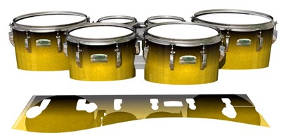 Yamaha 8200 Field Corps Tenor Drum Slips - Aureolin Fade (Yellow)