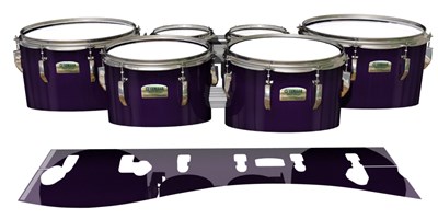 Yamaha 8200 Field Corps Tenor Drum Slips - Black Cherry (Purple)