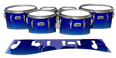Yamaha 8200 Field Corps Tenor Drum Slips - Blue Wonderland (Blue)