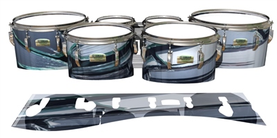 Yamaha 8200 Field Corps Tenor Drum Slips - Broken Glass (Themed)