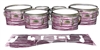 Yamaha 8200 Field Corps Tenor Drum Slips - Chaos Brush Strokes Maroon and White (Red)