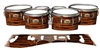 Yamaha 8200 Field Corps Tenor Drum Slips - Chaos Brush Strokes Orange and Black (Orange)