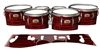 Yamaha 8200 Field Corps Tenor Drum Slips - Chaos Brush Strokes Red and Black (Red)