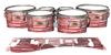 Yamaha 8200 Field Corps Tenor Drum Slips - Chaos Brush Strokes Red and White (Red)