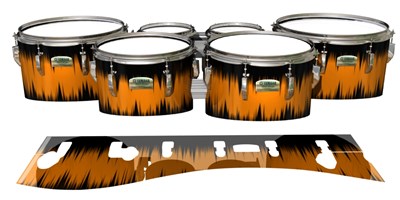 Yamaha 8200 Field Corps Tenor Drum Slips - Daybreak (Orange)