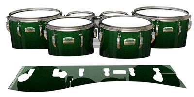 Yamaha 8200 Field Corps Tenor Drum Slips - Deep Bamboo (Green)