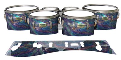 Yamaha 8200 Field Corps Tenor Drum Slips - Fairy Tale Fade (Aqua)