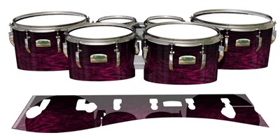 Yamaha 8200 Field Corps Tenor Drum Slips - Festive Pink Rosewood (Pink)