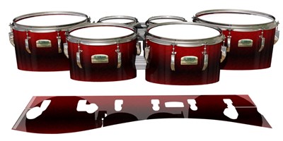 Yamaha 8200 Field Corps Tenor Drum Slips - Firestorm (Red)
