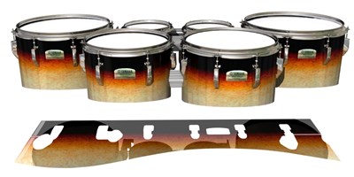 Yamaha 8200 Field Corps Tenor Drum Slips - Historic Dawn (Orange)