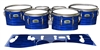 Yamaha 8200 Field Corps Tenor Drum Slips - Lateral Brush Strokes Blue and Black (Blue)