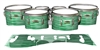 Yamaha 8200 Field Corps Tenor Drum Slips - Lateral Brush Strokes Green and White (Green)
