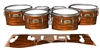 Yamaha 8200 Field Corps Tenor Drum Slips - Lateral Brush Strokes Orange and Black (Orange)