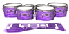 Yamaha 8200 Field Corps Tenor Drum Slips - Lateral Brush Strokes Purple and White (Purple)
