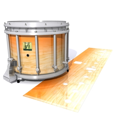 Yamaha 8200 Field Corps Tenor Drum Slips - Maple Woodgrain Orange Fade (Orange)