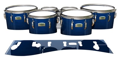 Yamaha 8200 Field Corps Tenor Drum Slips - Navy Blue Stain (Blue)