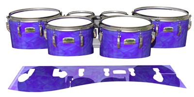 Yamaha 8200 Field Corps Tenor Drum Slips - Purple Cosmic Glass (Purple)